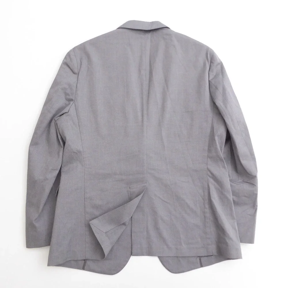 Banana Republic Mens Blazer Unlined Gray Cotton Spandex 42 Short Slim Fit